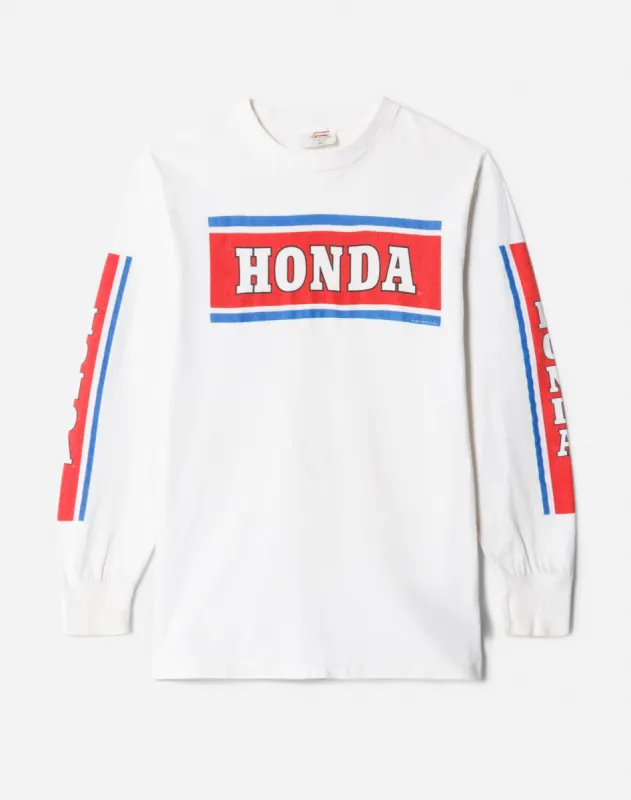 80s Honda Long Sleeve Tee made by Re/Done