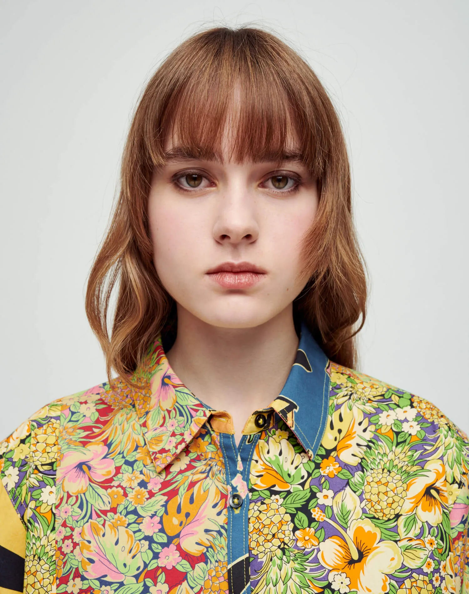 Oversized Shirt Dress - Multi Pineapple sold by Re/Done product image thumbnail 5