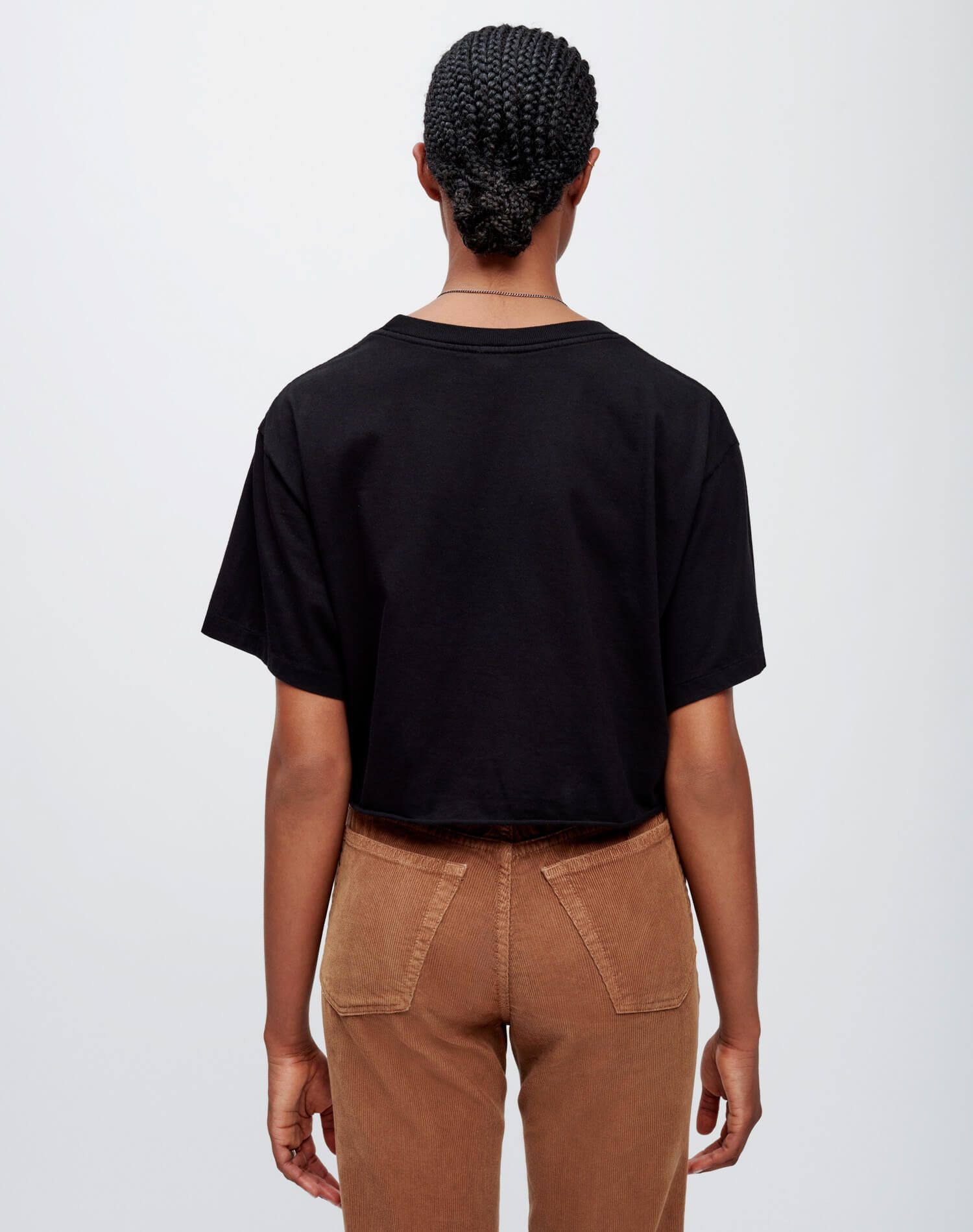 90s Cropped Easy Tee - Black sold by Re/Done product image thumbnail 5