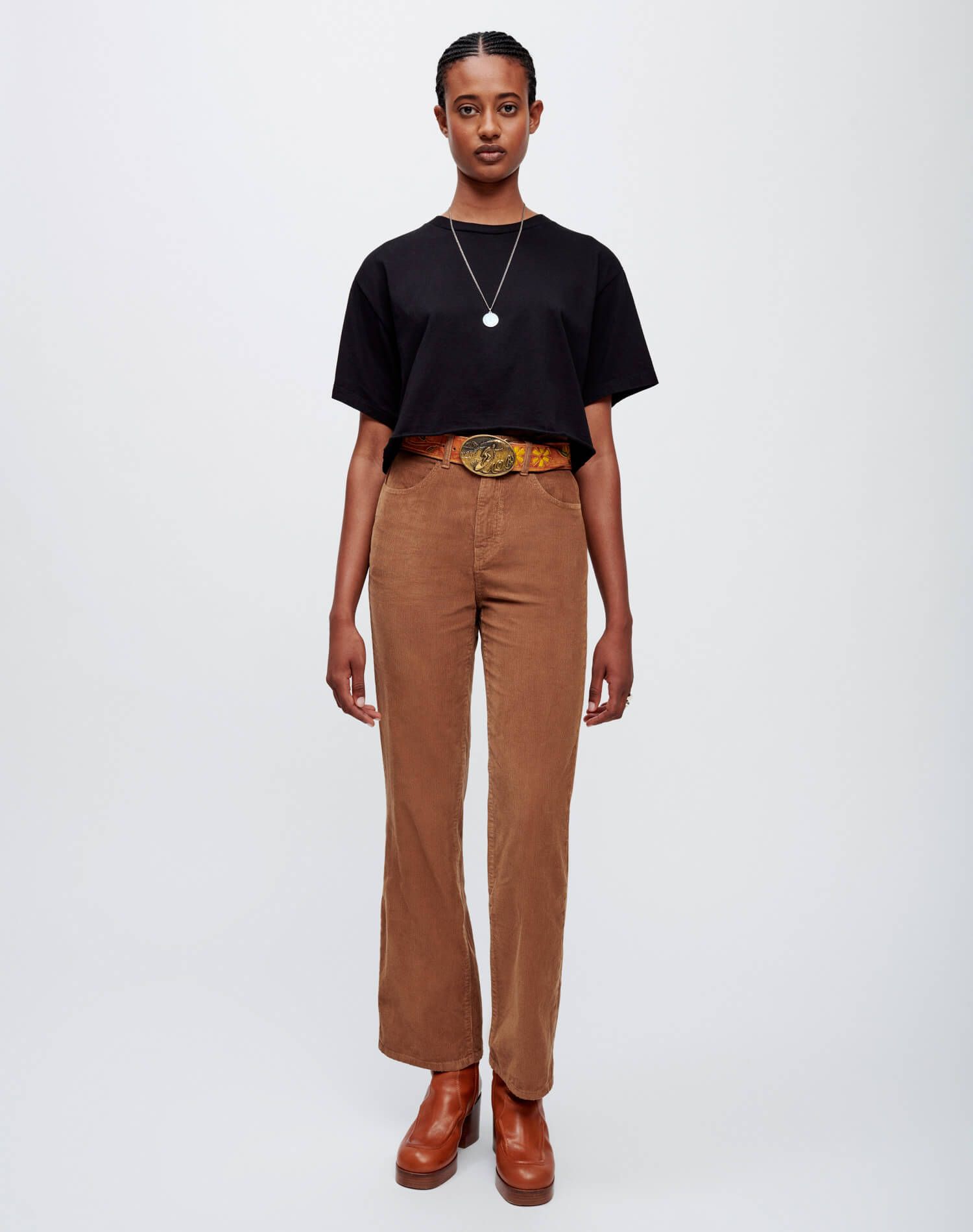 90s Cropped Easy Tee - Black sold by Re/Done product image thumbnail 2