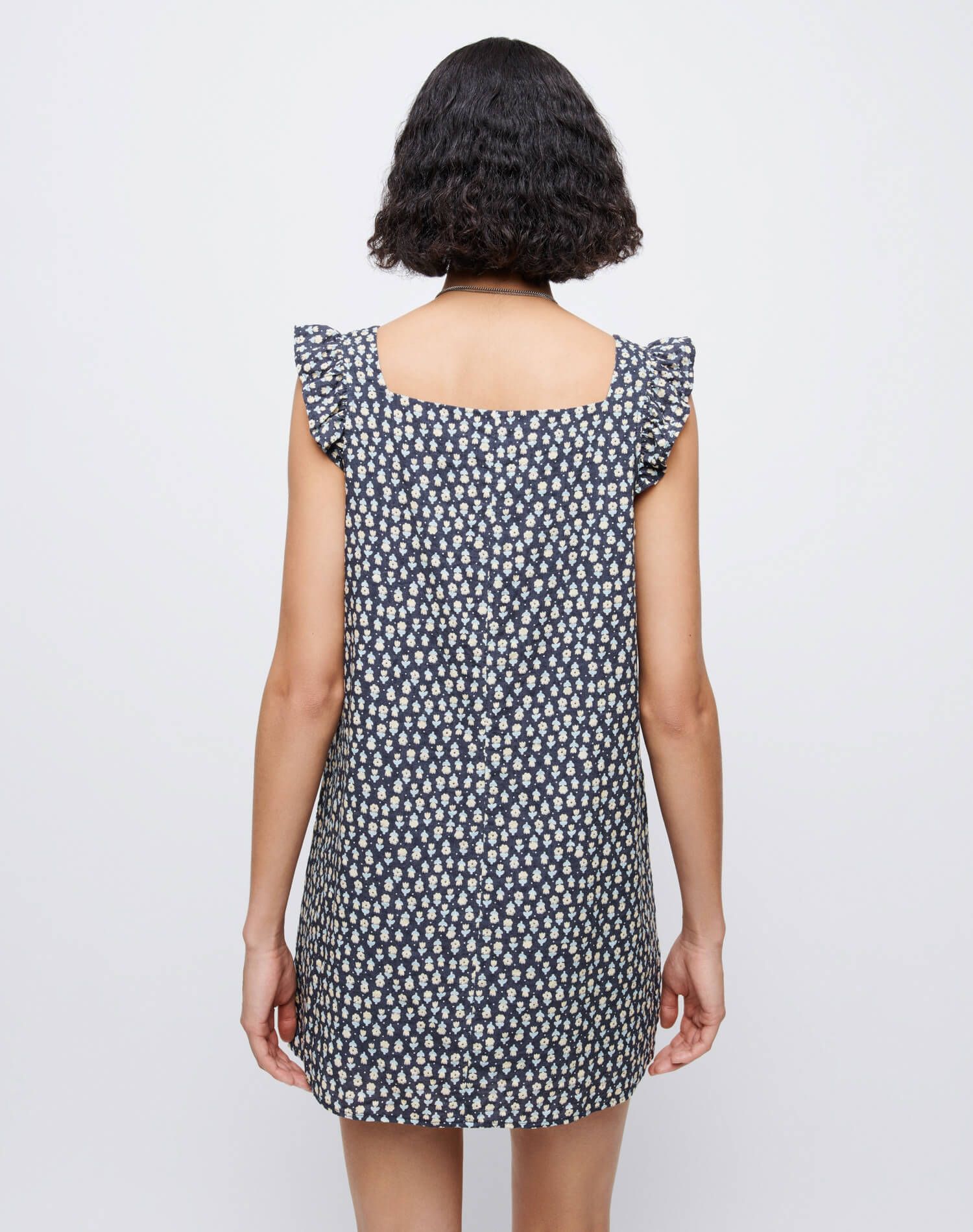 90s Shift Dress - Navy Floral sold by Re/Done product image thumbnail 8