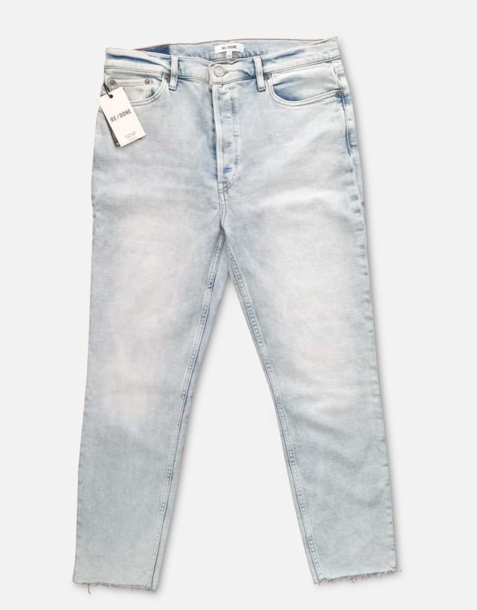 Comfort Stretch High Rise Ankle Crop - Calm Waters sold by Re/Done