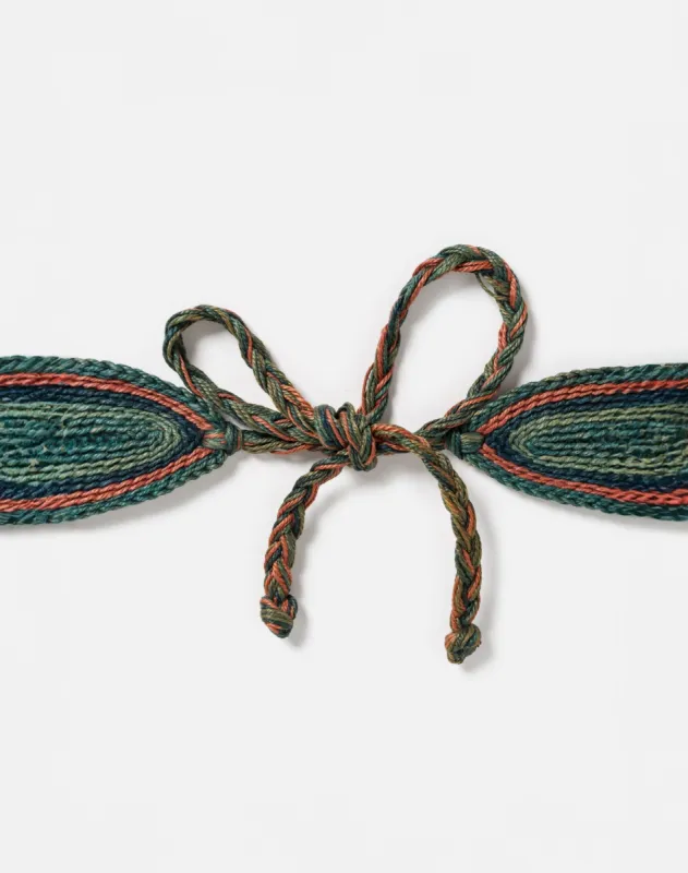 70s Woven Straw Tie Belt sold by Re/Done