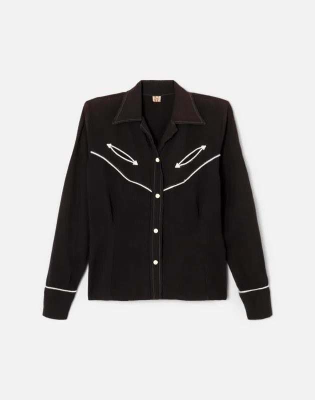 50s Western Pearl Snap Shirt sold by Re/Done