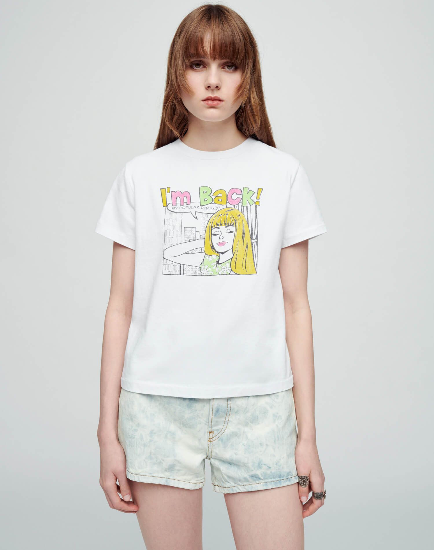 Classic "I'm Back" Tee - Optic White sold by Re/Done product image thumbnail 3