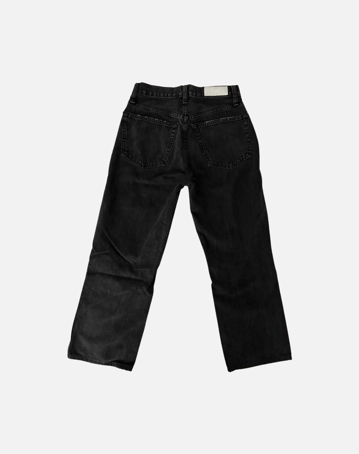 High Rise Loose - Washed Black with Rips sold by Re/Done product image thumbnail 2