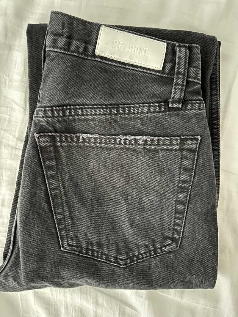 High Rise Loose - Washed Black with Rips sold by Re/Done product image thumbnail 3