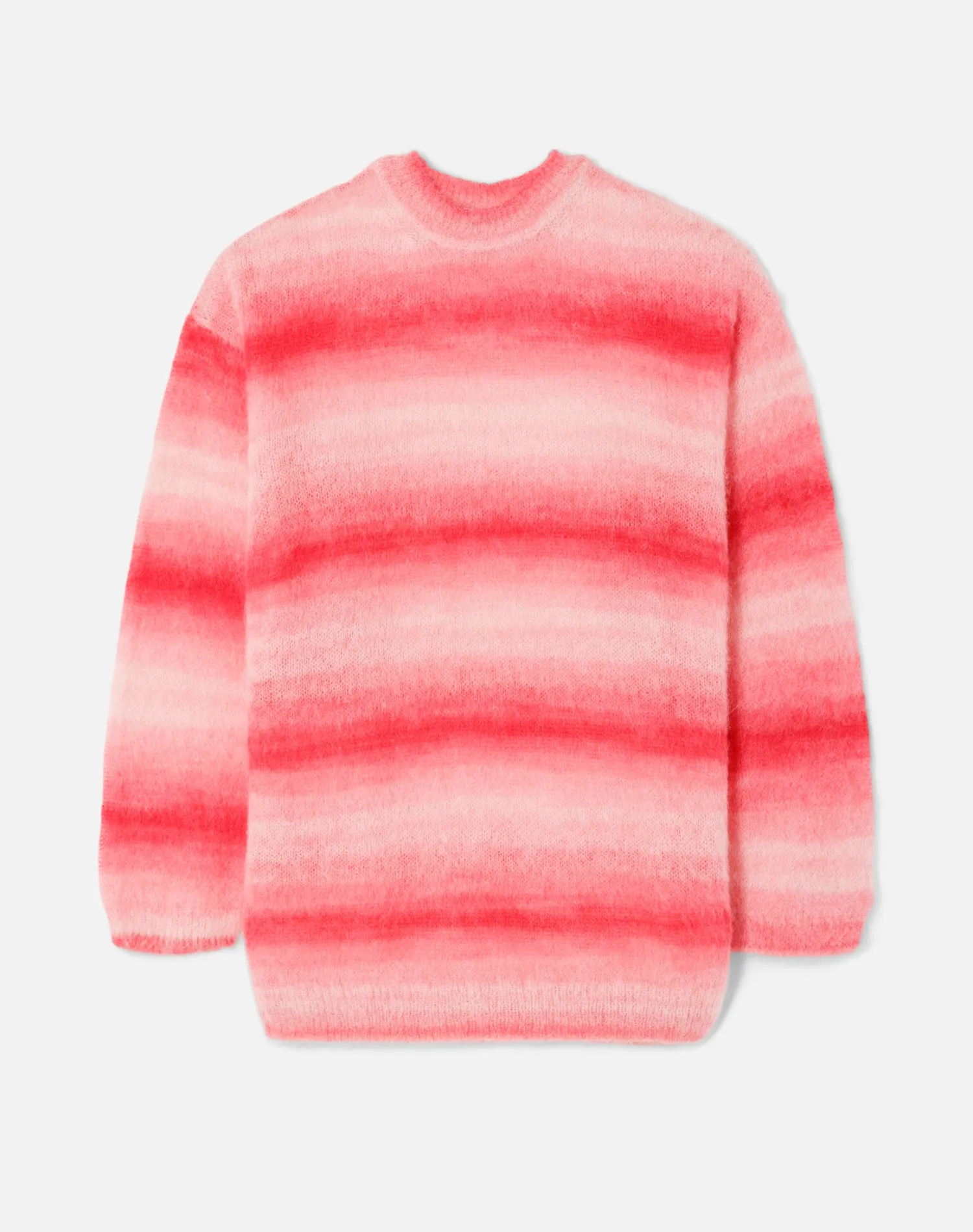 Oversized Crewneck Sweater - Red Space Dye sold by Re/Done