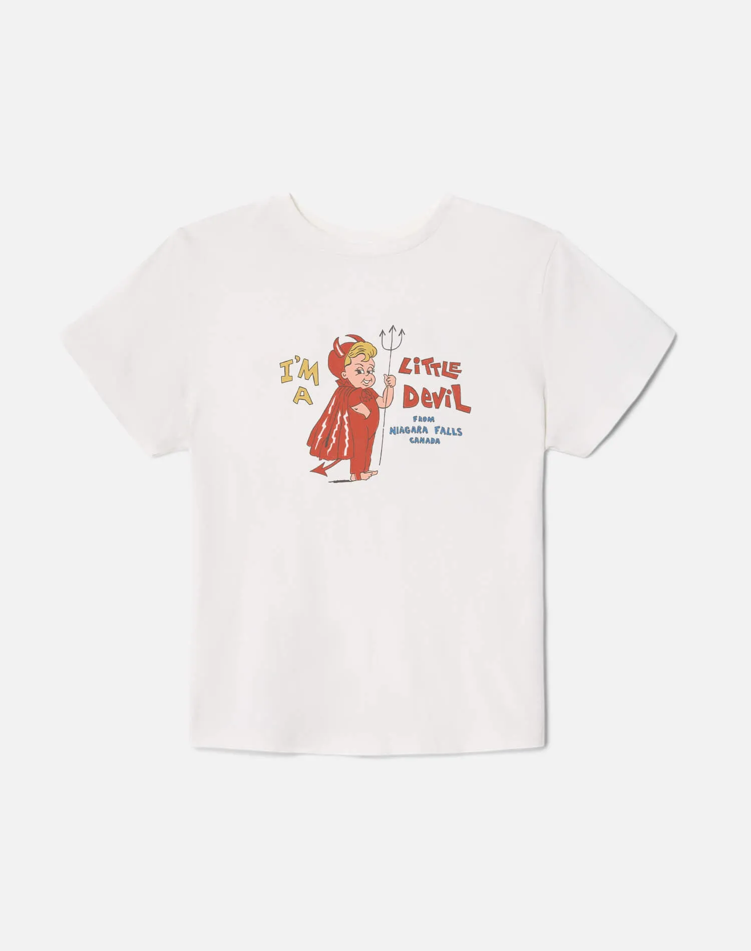 Classic "Little Devil" Tee - Vintage White sold by Re/Done product image thumbnail 3