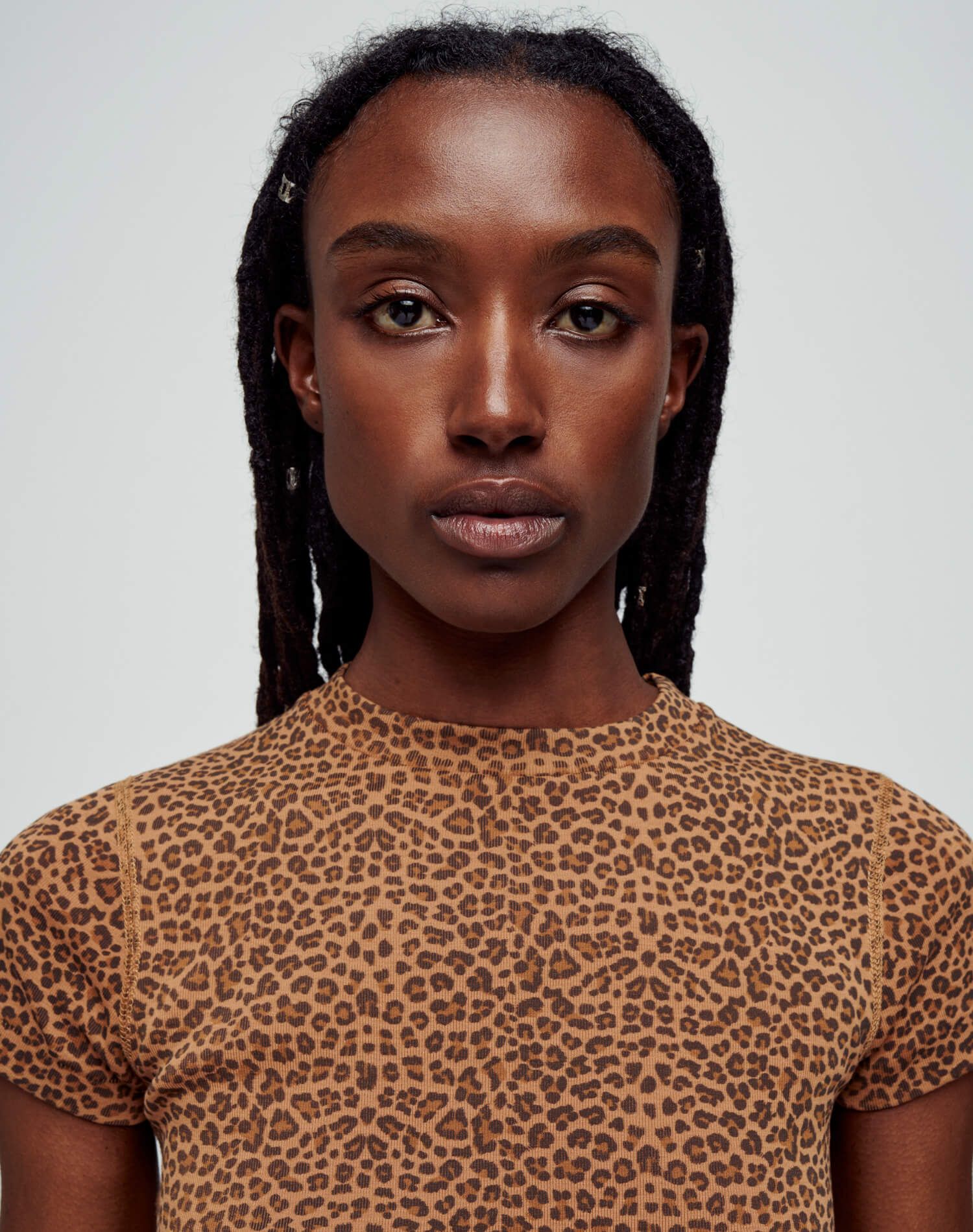 90s Baby Tee - Micro Leopard sold by Re/Done product image thumbnail 3