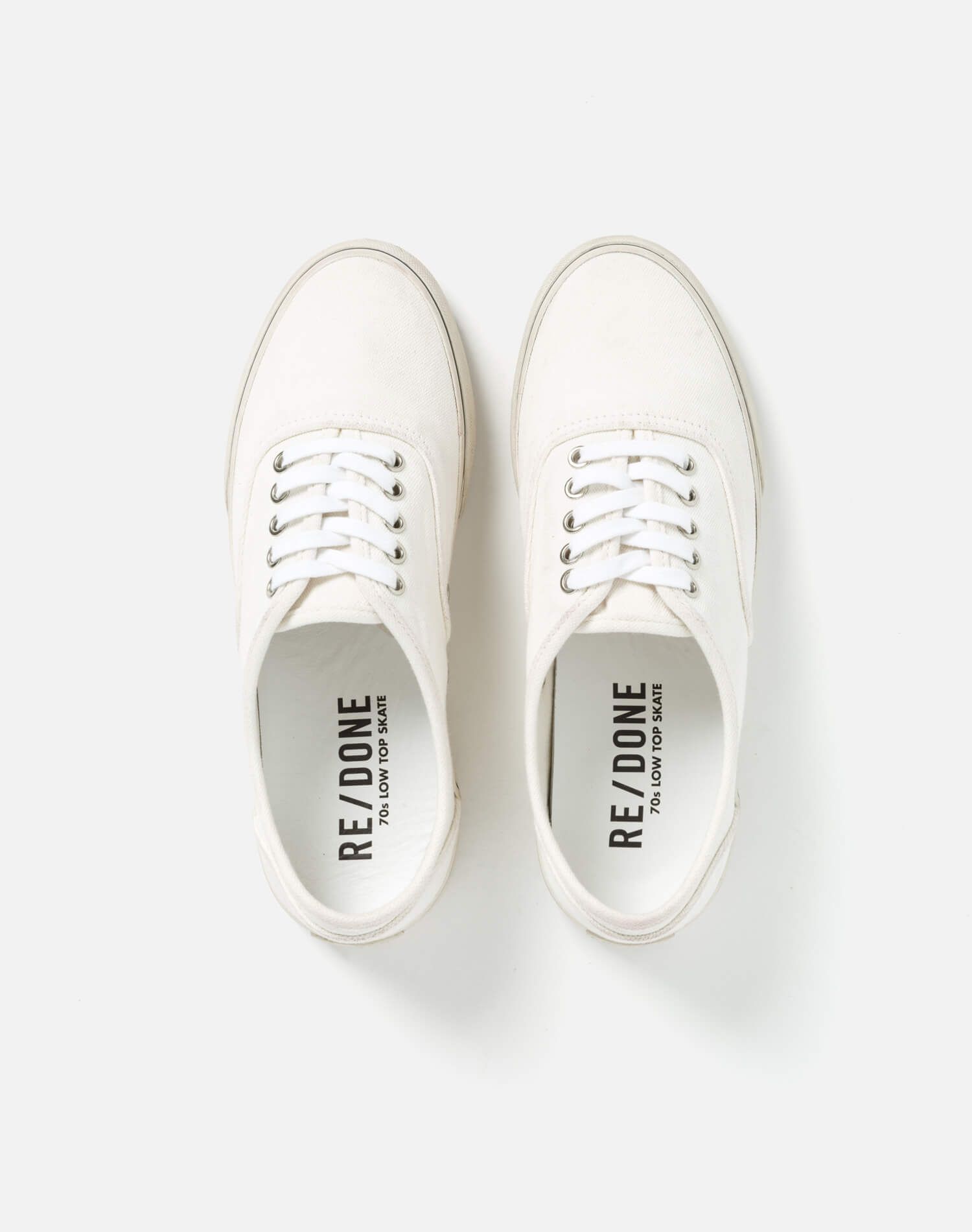 70s Low Top Skate - Washed Off White sold by Re/Done product image thumbnail 3