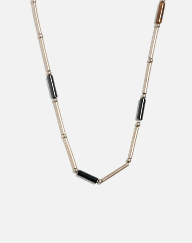 70s Sterling and Smokey Quartz Choker sold by Re/Done