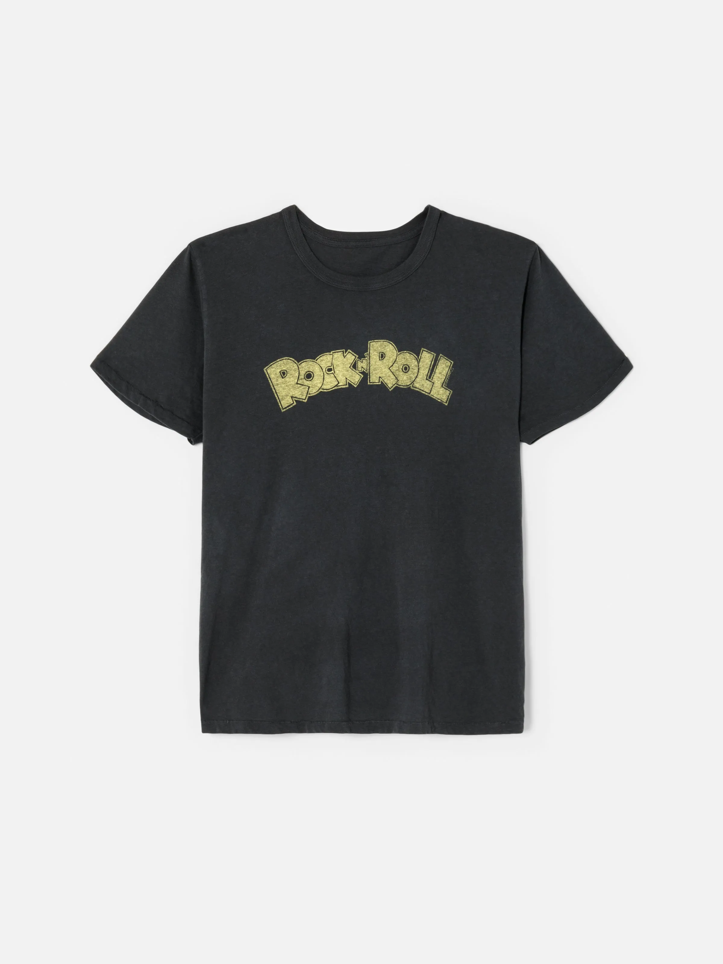 Classic "Rock N Roll" Tee - Aged Black sold by Re/Done product image thumbnail 4