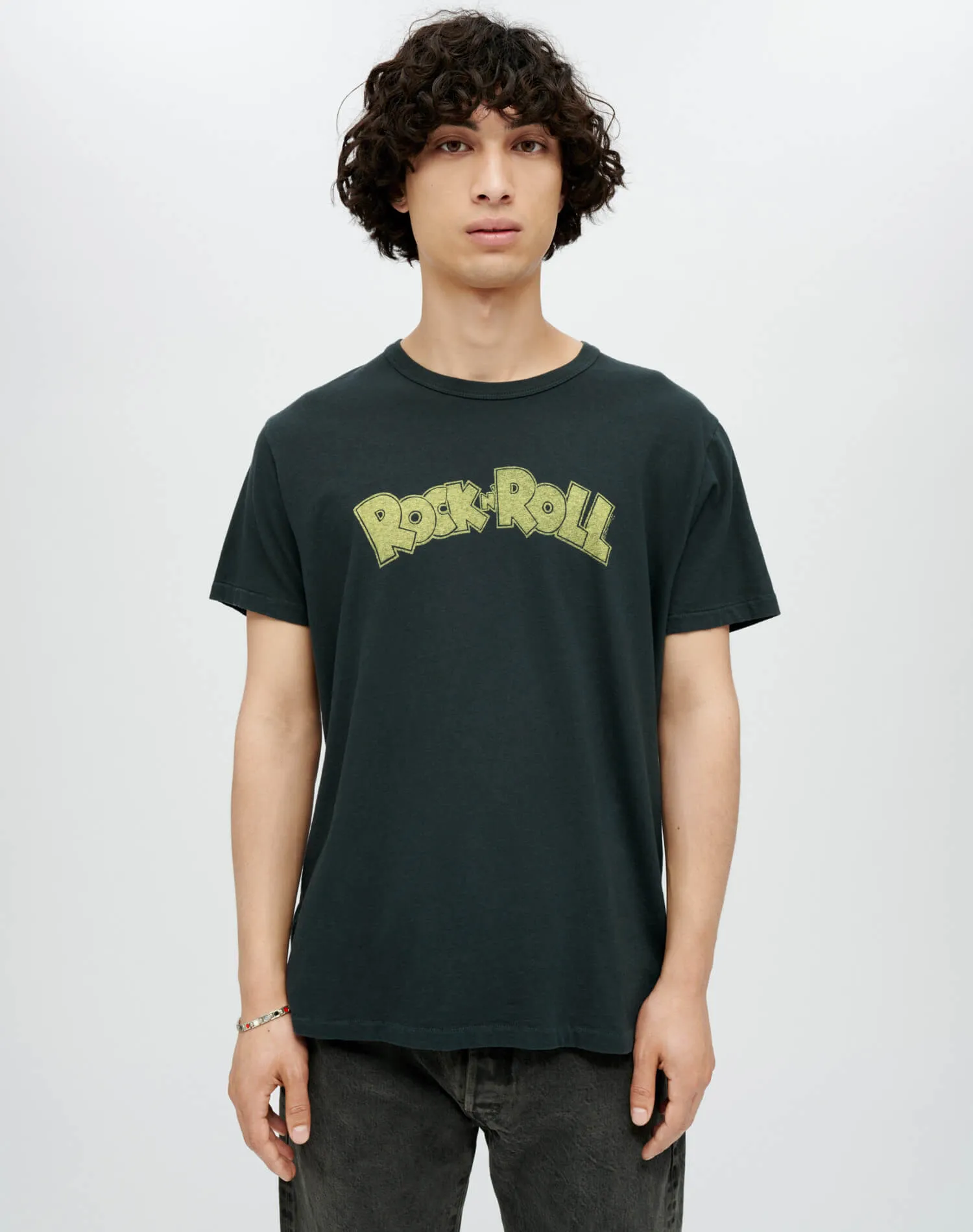 Classic "Rock N Roll" Tee - Aged Black sold by Re/Done