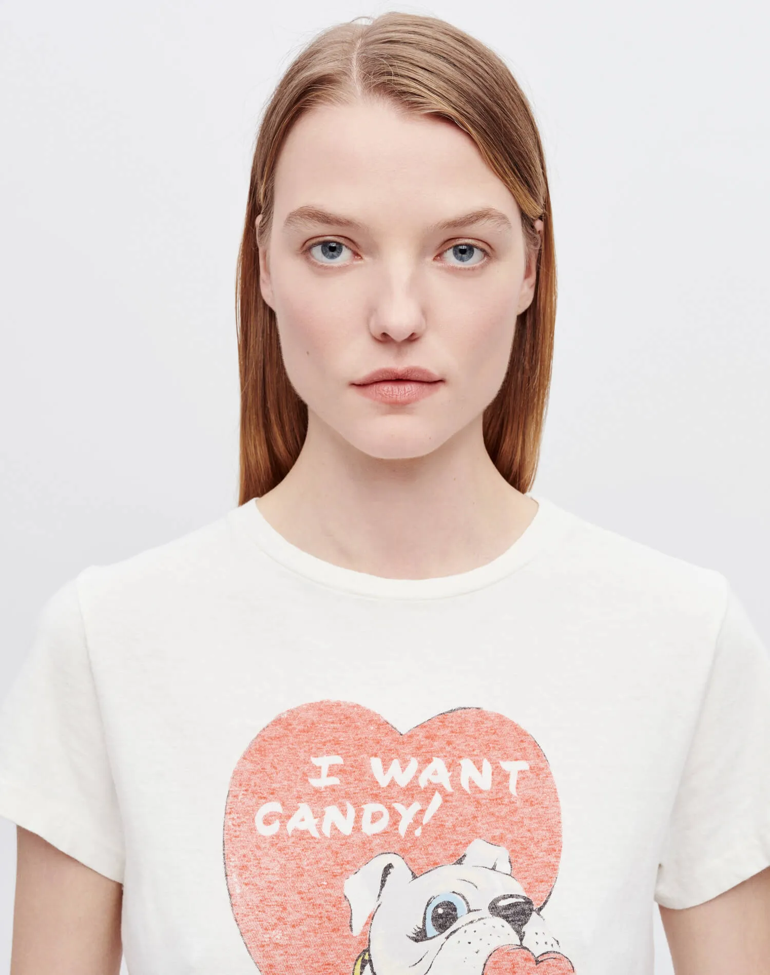 Classic "I Want Candy" Tee - Vintage White sold by Re/Done product image thumbnail 3