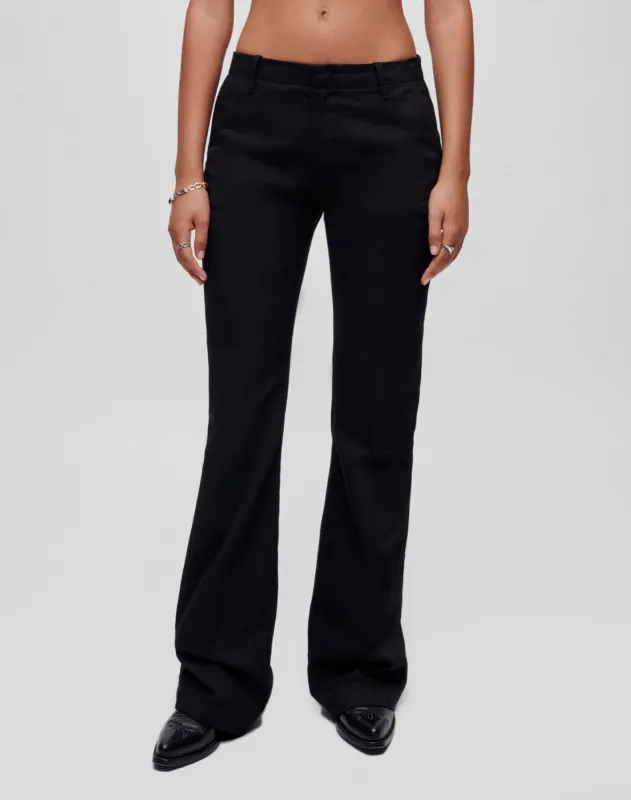 Mid Rise Flared Trouser - Black sold by Re/Done