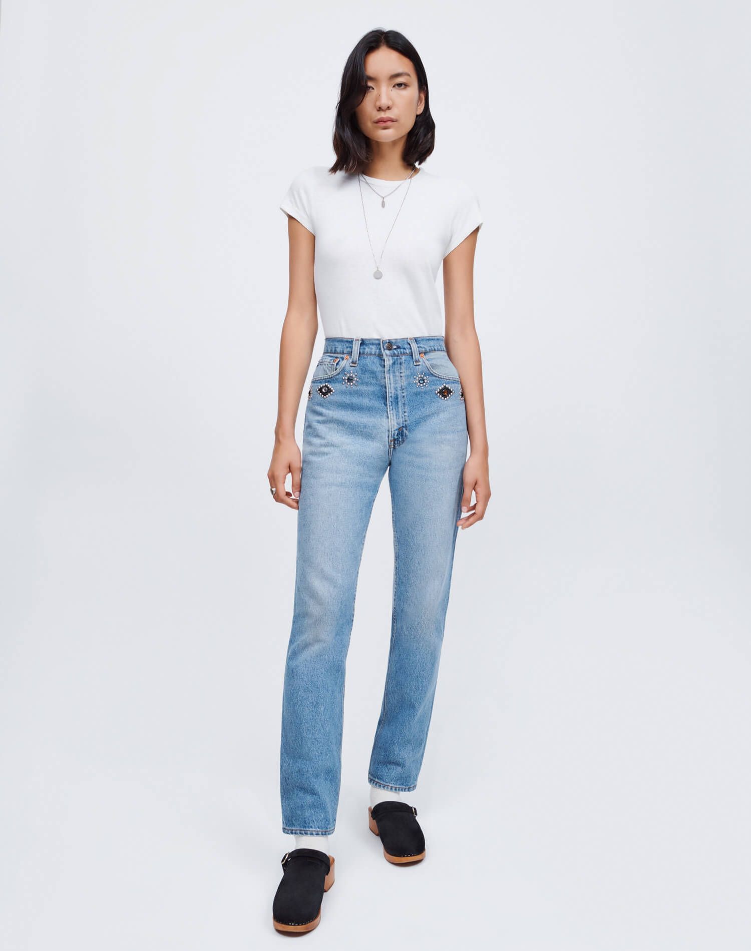 Levi's 70s Straight - Indigo Stud sold by Re/Done product image thumbnail 4