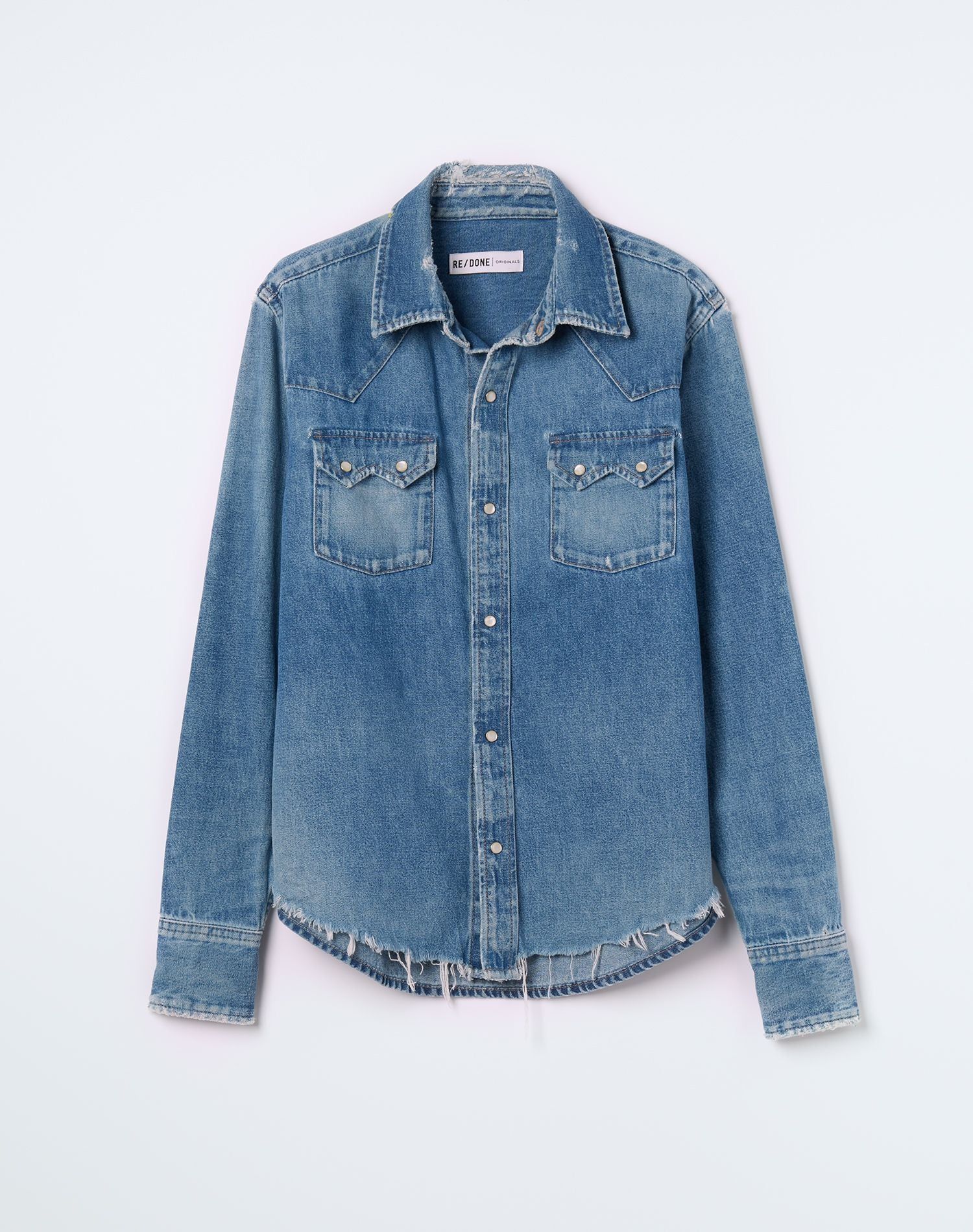 50s Western Shirt - Vintage Medium Indigo sold by Re/Done