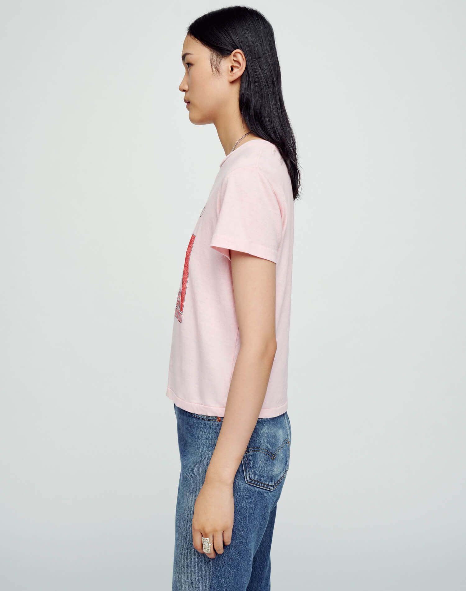 Classic "Mindreader" Tee - Pink sold by Re/Done product image thumbnail 4