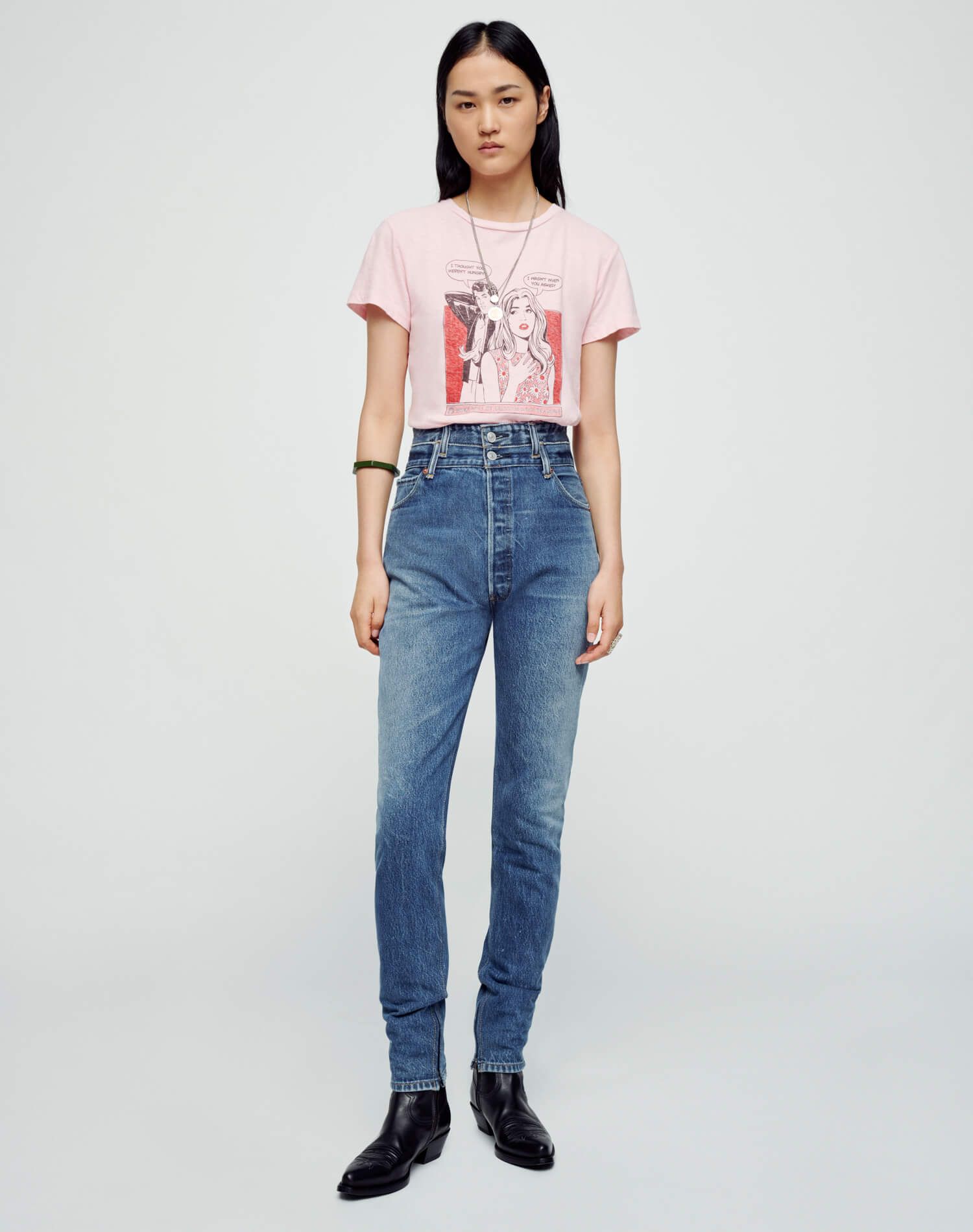Classic "Mindreader" Tee - Pink sold by Re/Done product image thumbnail 2