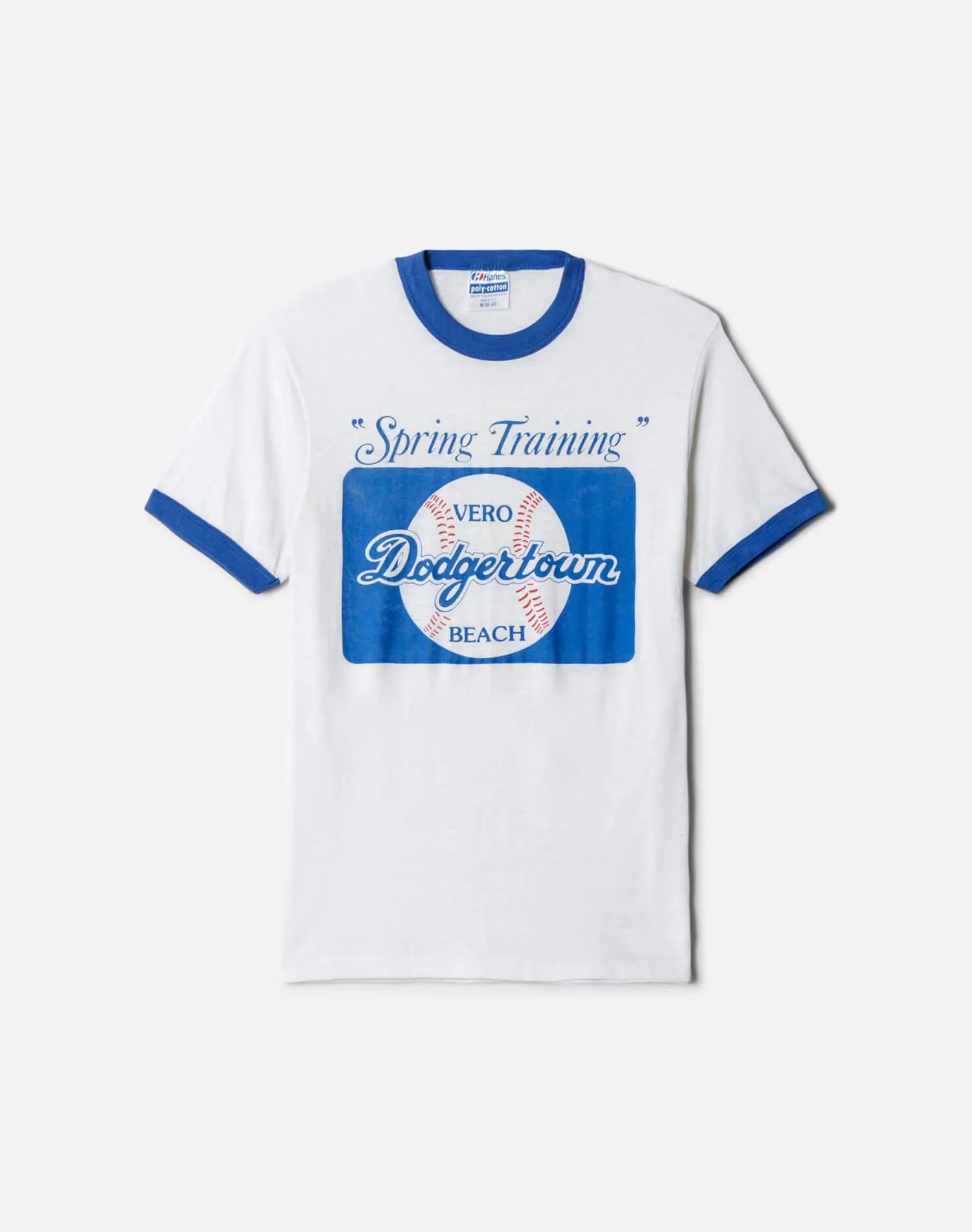 80s Hanes Dodgers Ringer Tee sold by Re/Done