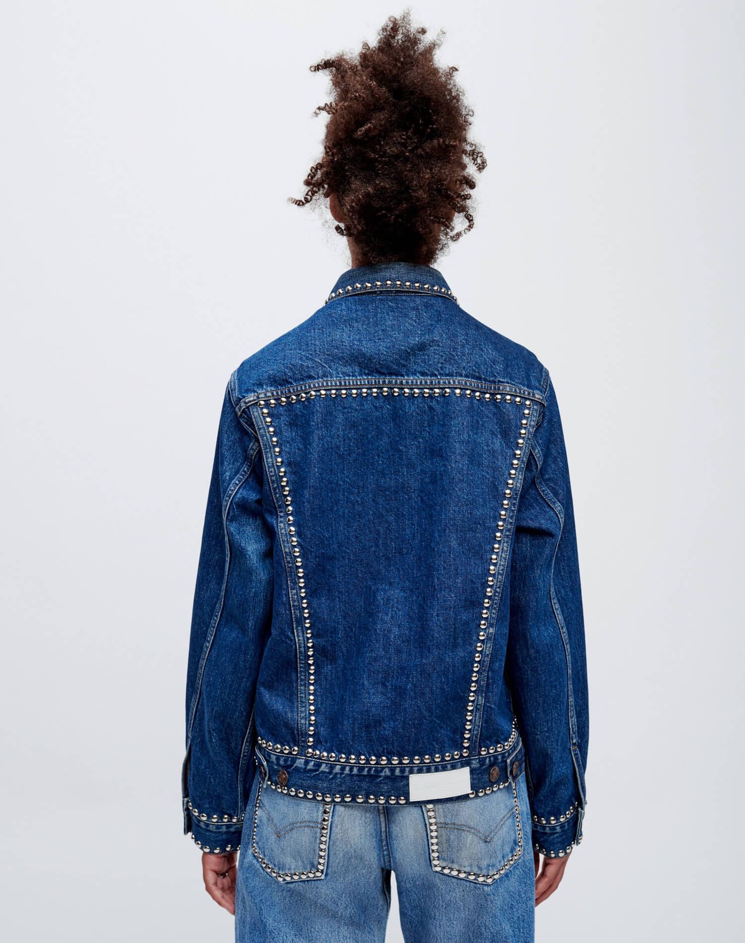 90s Oversized Trucker - Rustic Indigo Stud sold by Re/Done product image thumbnail 7