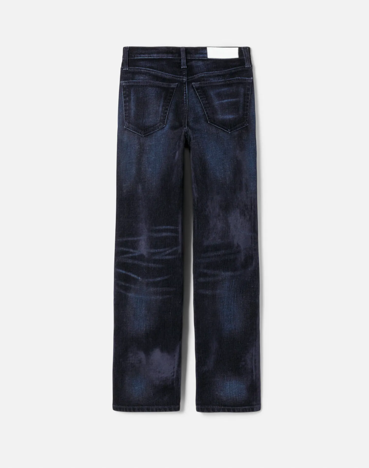 High Rise Stove Pipe - Distressed Navy Flocked sold by Re/Done product image thumbnail 2