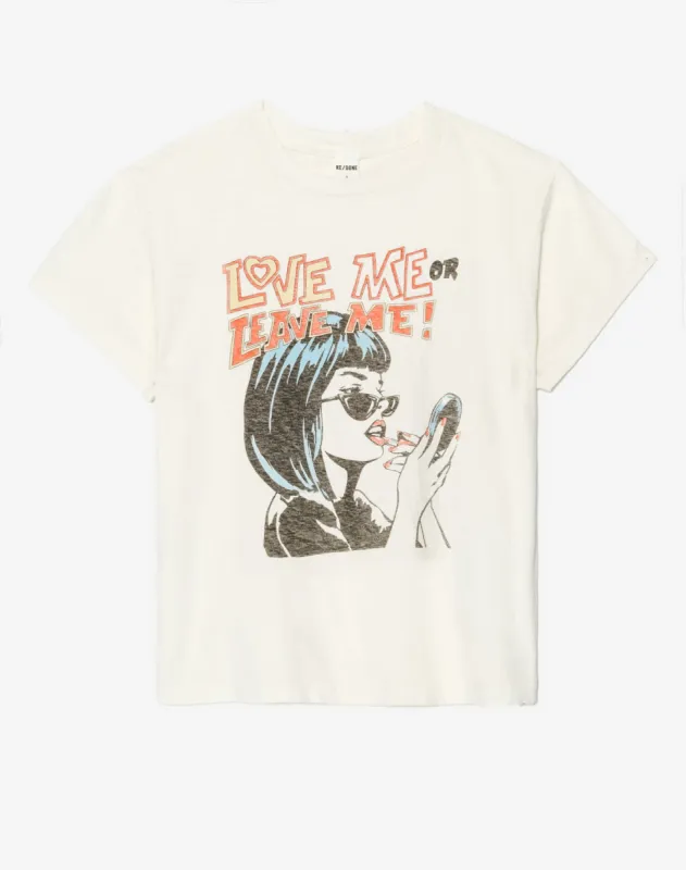 Classic "Love Me" Tee - Vintage White sold by Re/Done