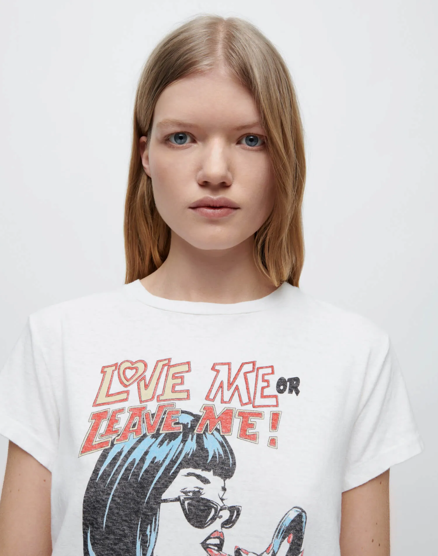 Classic "Love Me" Tee - Vintage White sold by Re/Done product image thumbnail 5