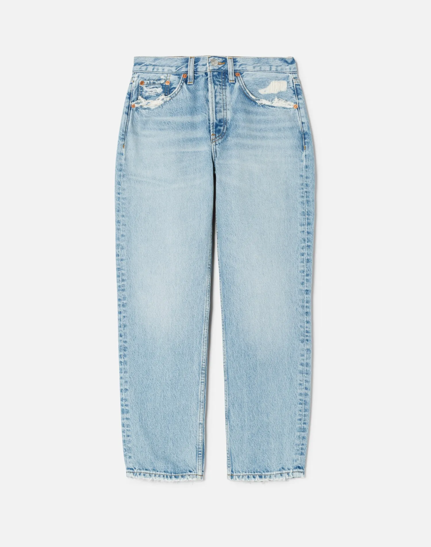 High Rise Stove Pipe - Ripped Tide sold by Re/Done product image thumbnail 2