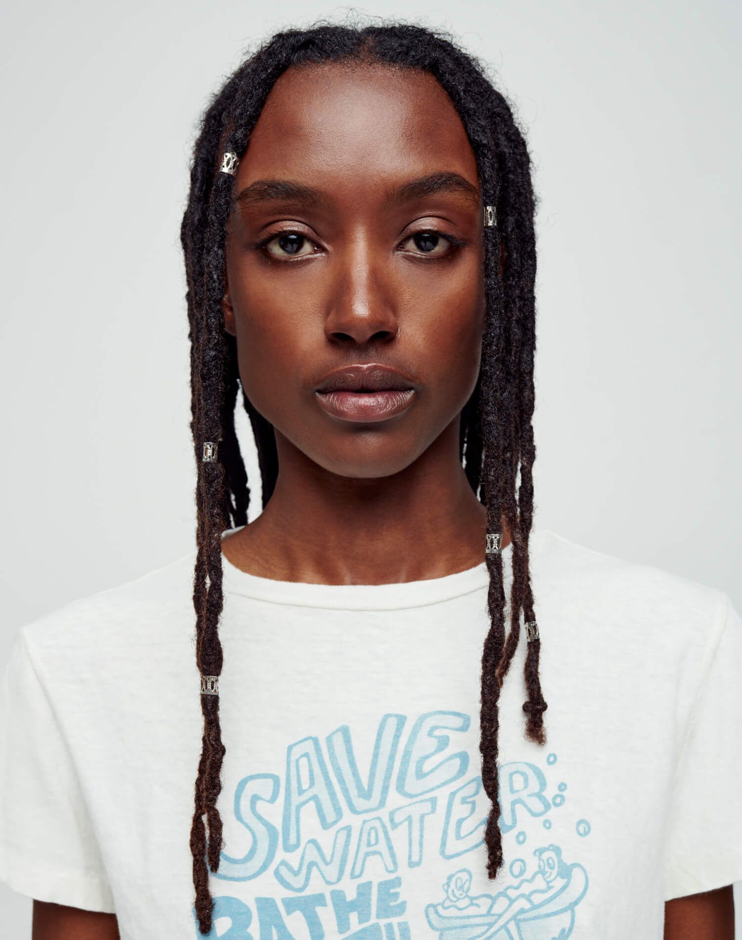 Classic "Save Water" Tee - Vintage White sold by Re/Done product image thumbnail 3