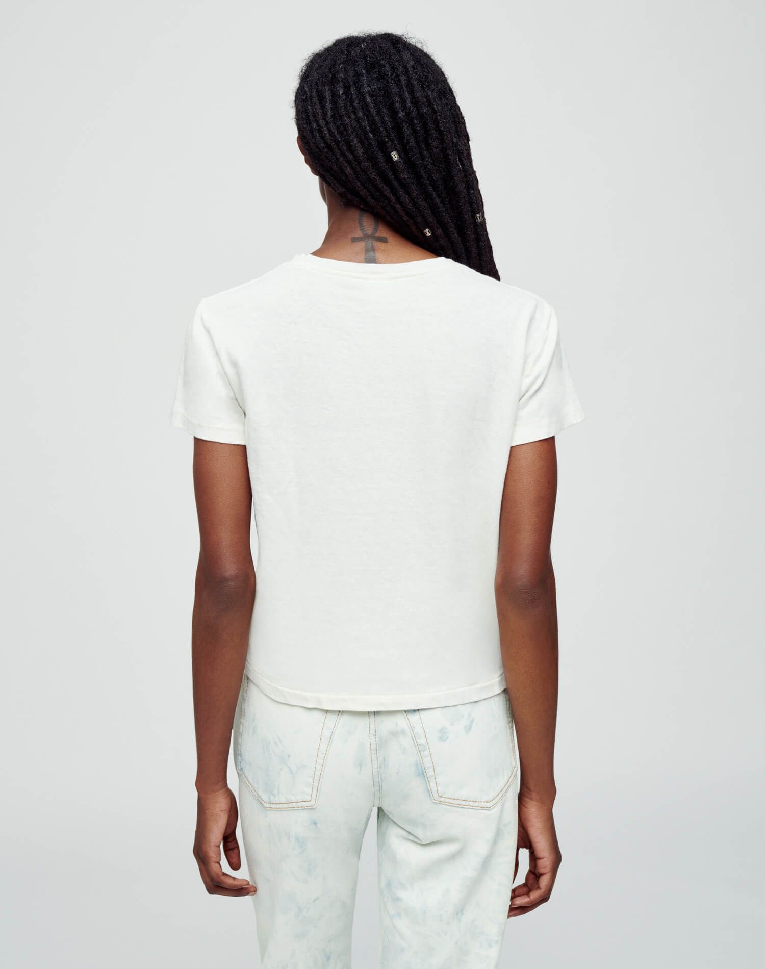 Classic "Save Water" Tee - Vintage White sold by Re/Done product image thumbnail 5