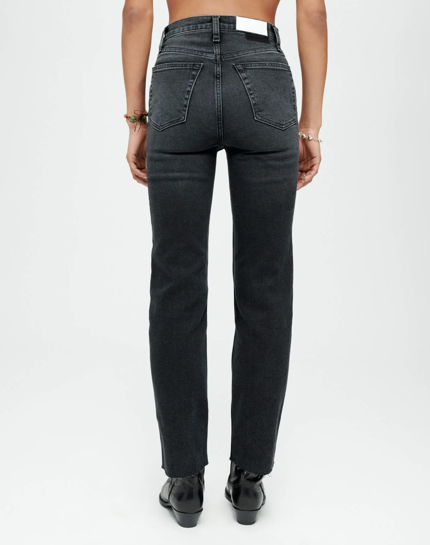 Comfort Stretch High Rise Stove Pipe - Washed Noir sold by Re/Done product image thumbnail 4