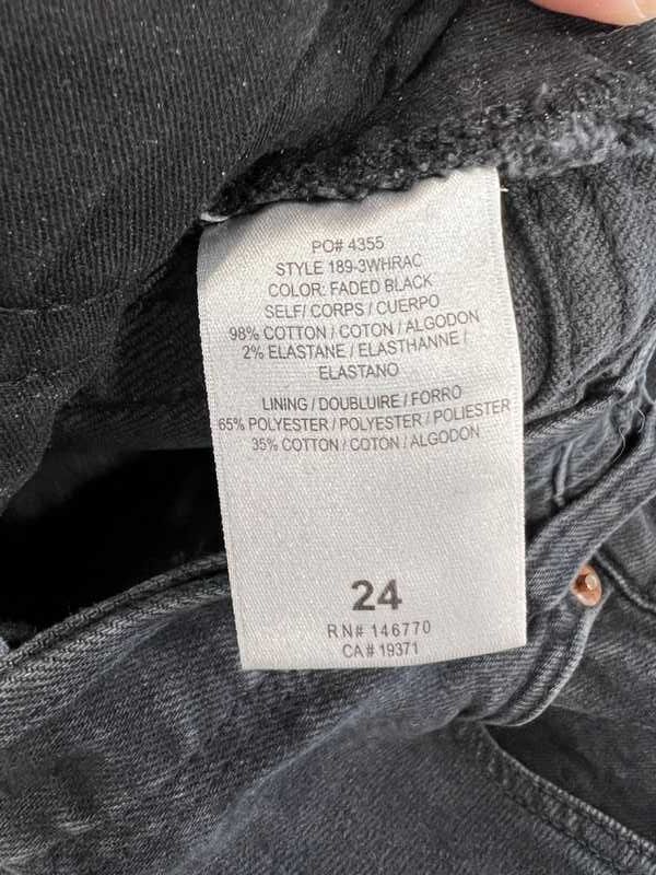 Comfort Stretch High Rise Ankle Crop - Faded Black sold by Re/Done product image thumbnail 4