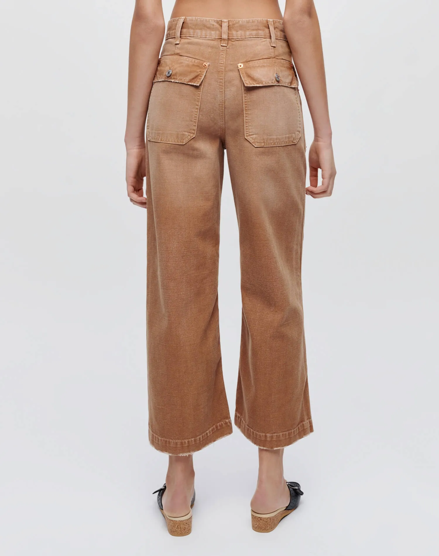 Cropped Baker Pant - Travertino sold by Re/Done product image thumbnail 4
