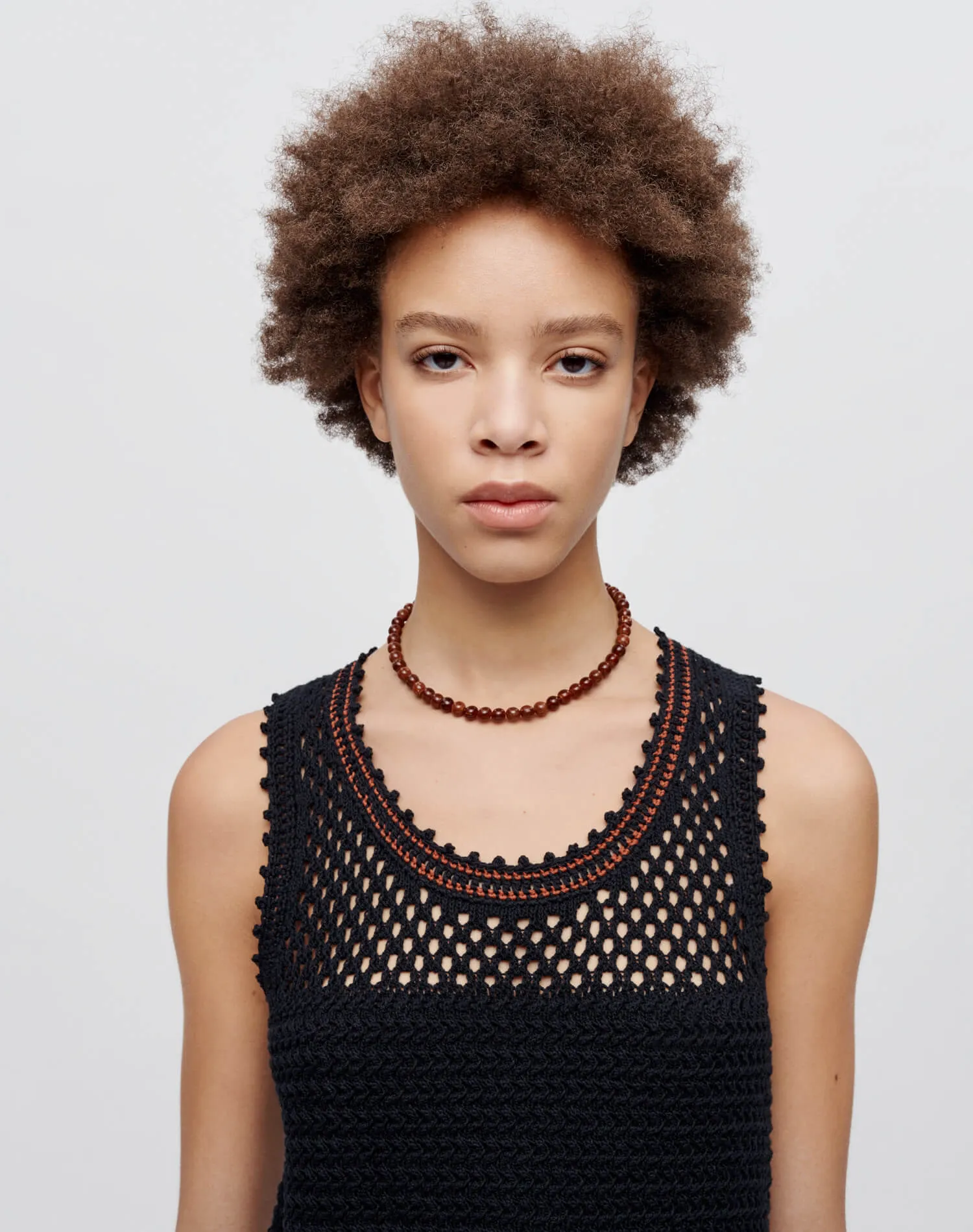 Crochet Mesh Dress - Black Combo sold by Re/Done product image thumbnail 3