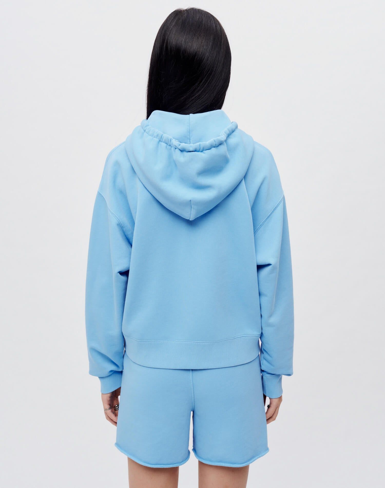 Relaxed Zip Hoodie - Carolina Blue sold by Re/Done product image thumbnail 4