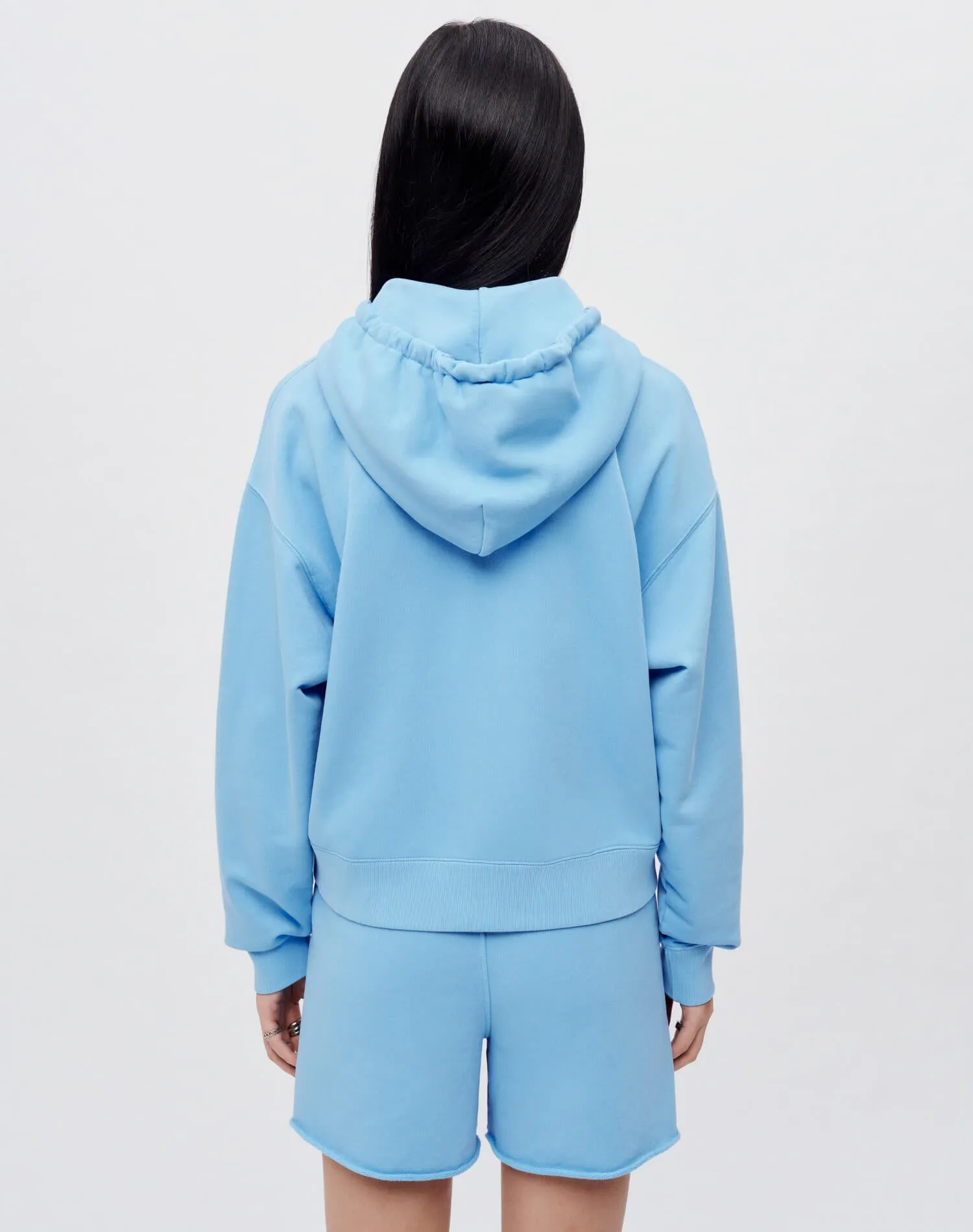 Hanes Relaxed Zip Hoodie - Carolina Blue sold by Re/Done product image thumbnail 4