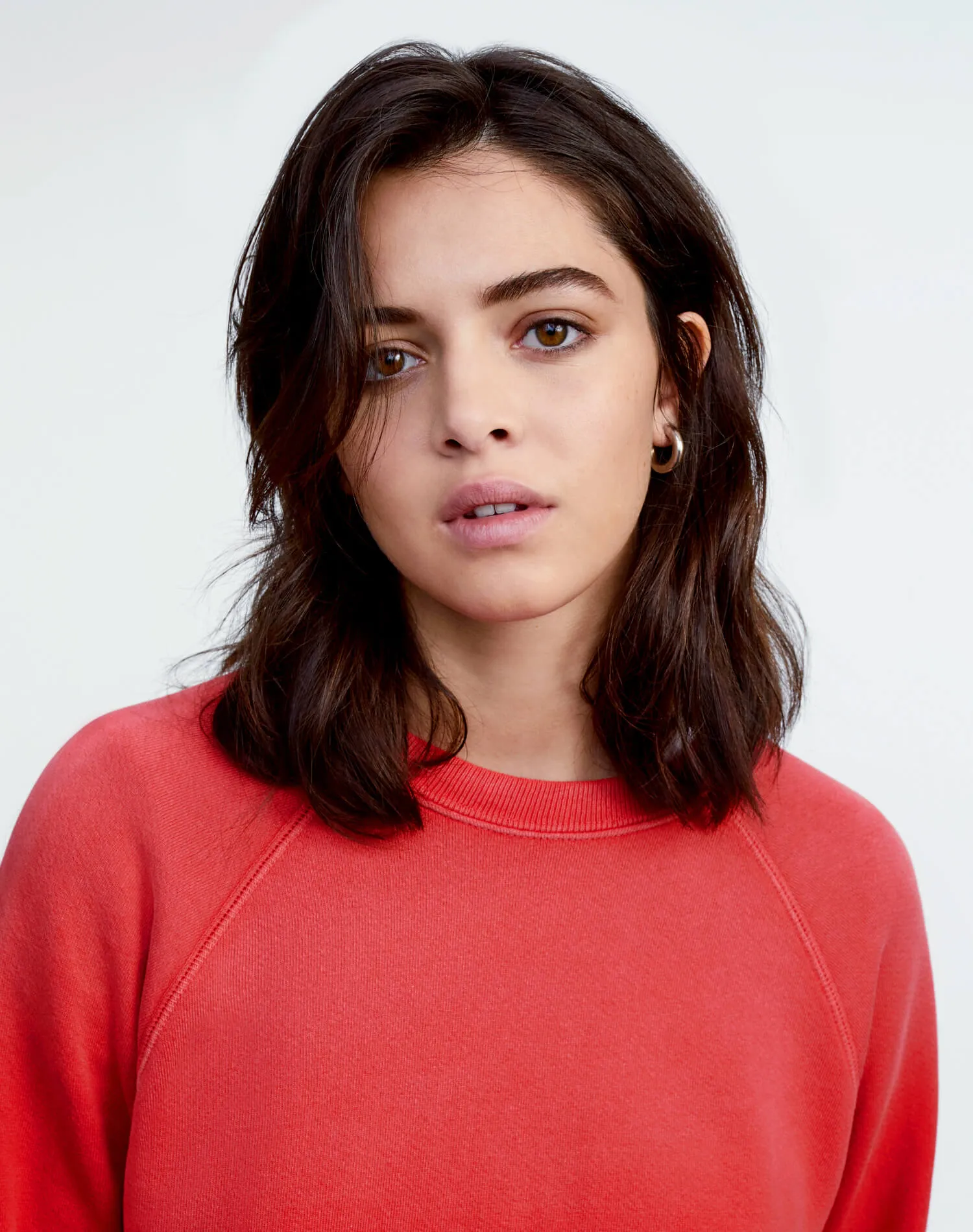 Classic Raglan Crewneck - Faded Crimson sold by Re/Done product image thumbnail 5