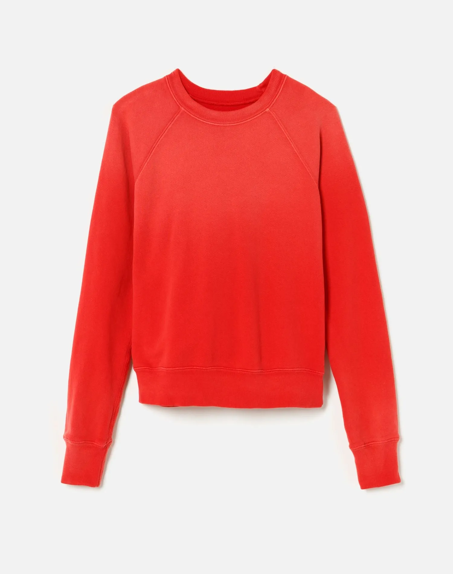 Classic Raglan Crewneck - Faded Crimson sold by Re/Done