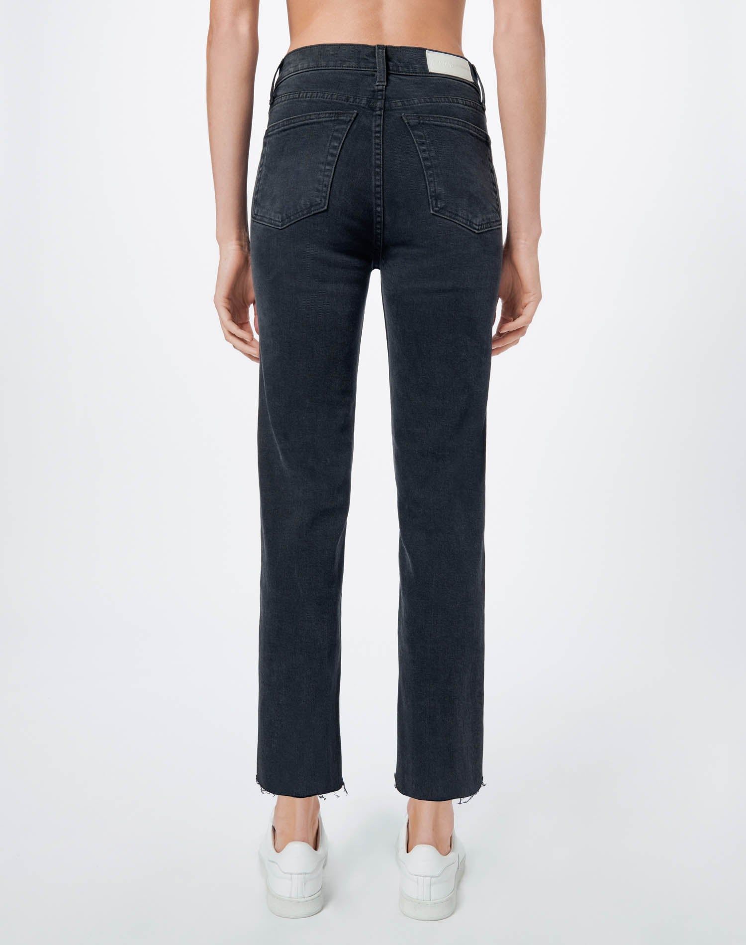 Comfort Stretch High Rise Stove Pipe - Faded Black 85 sold by Re/Done product image thumbnail 3