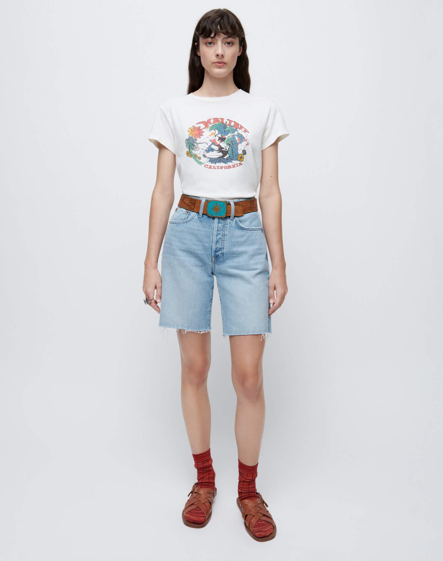 Classic "Malibu" Tee - Vintage White sold by Re/Done product image thumbnail 2