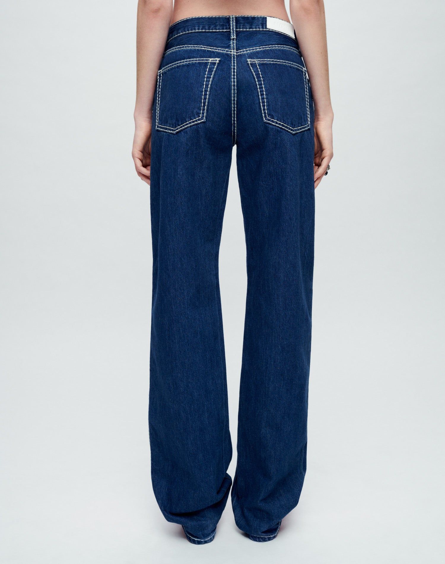 Loose Long - Chunky Stitch with Indigo sold by Re/Done product image thumbnail 4