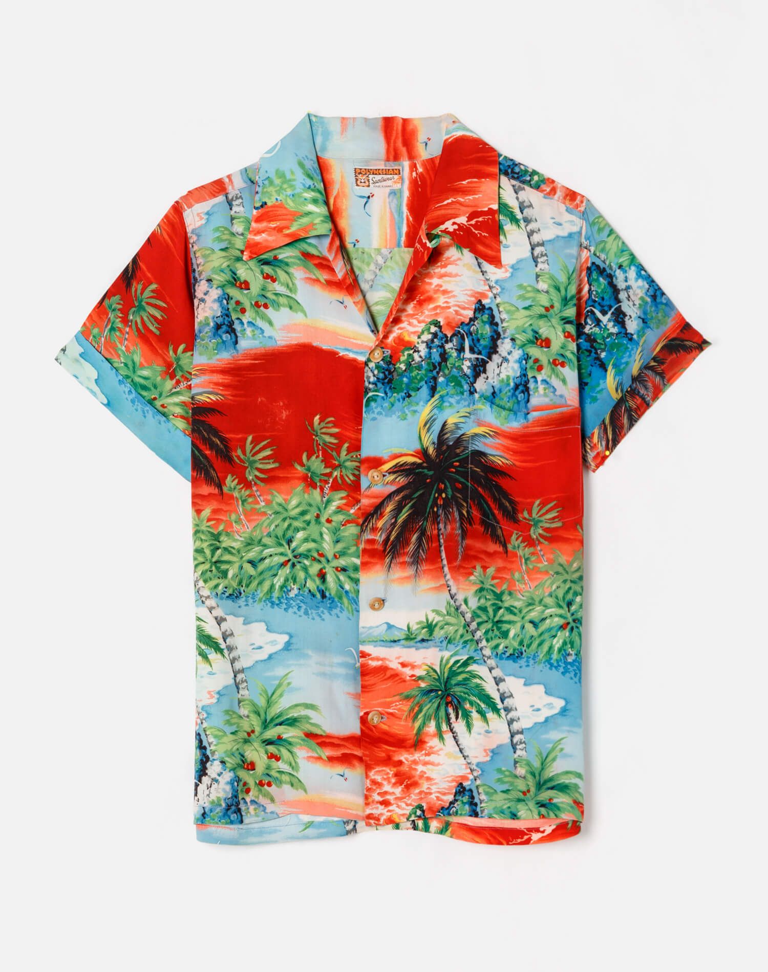 50s Red Hawaiian Shirt - #3 sold by Re/Done