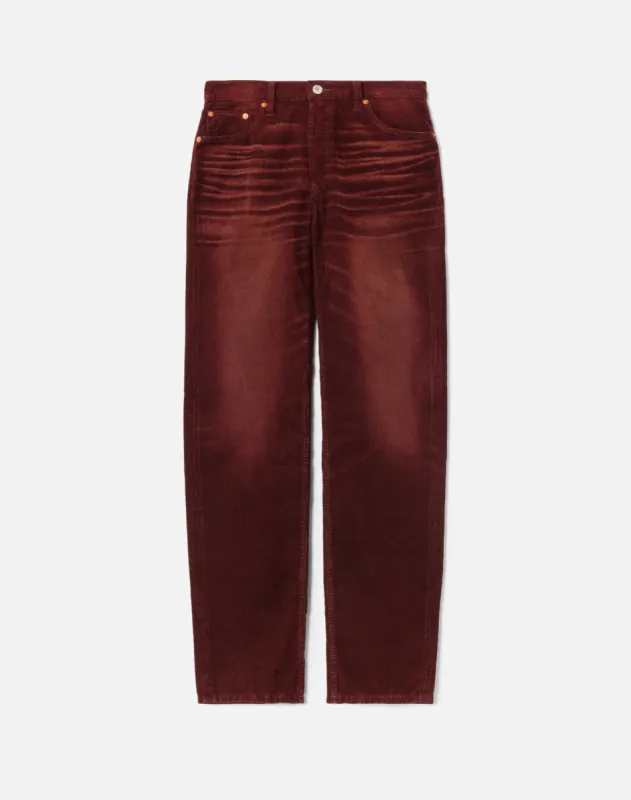 Loose Long - Distressed Burgundy sold by Re/Done