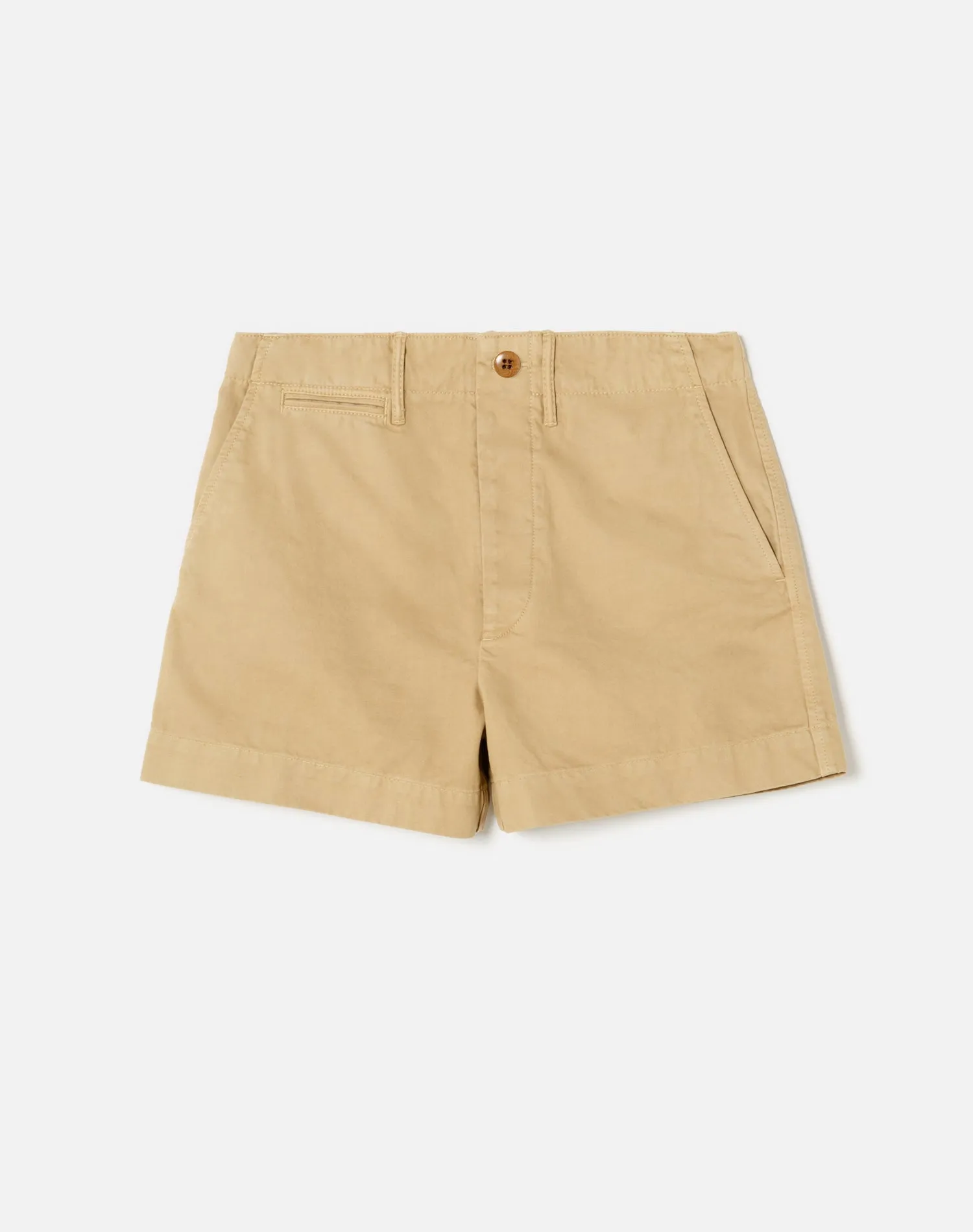 90s Trouser Shorts - Washed Khaki sold by Re/Done