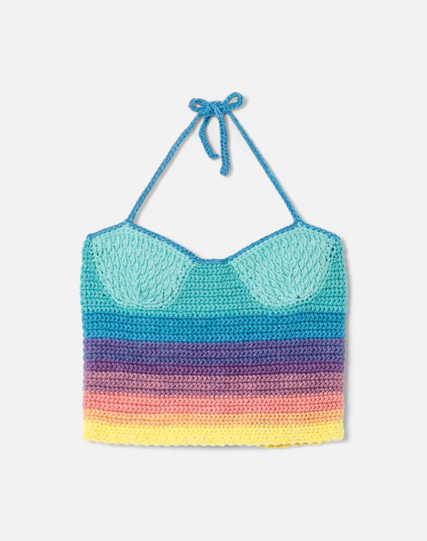 70s Crochet Halter Top sold by Re/Done