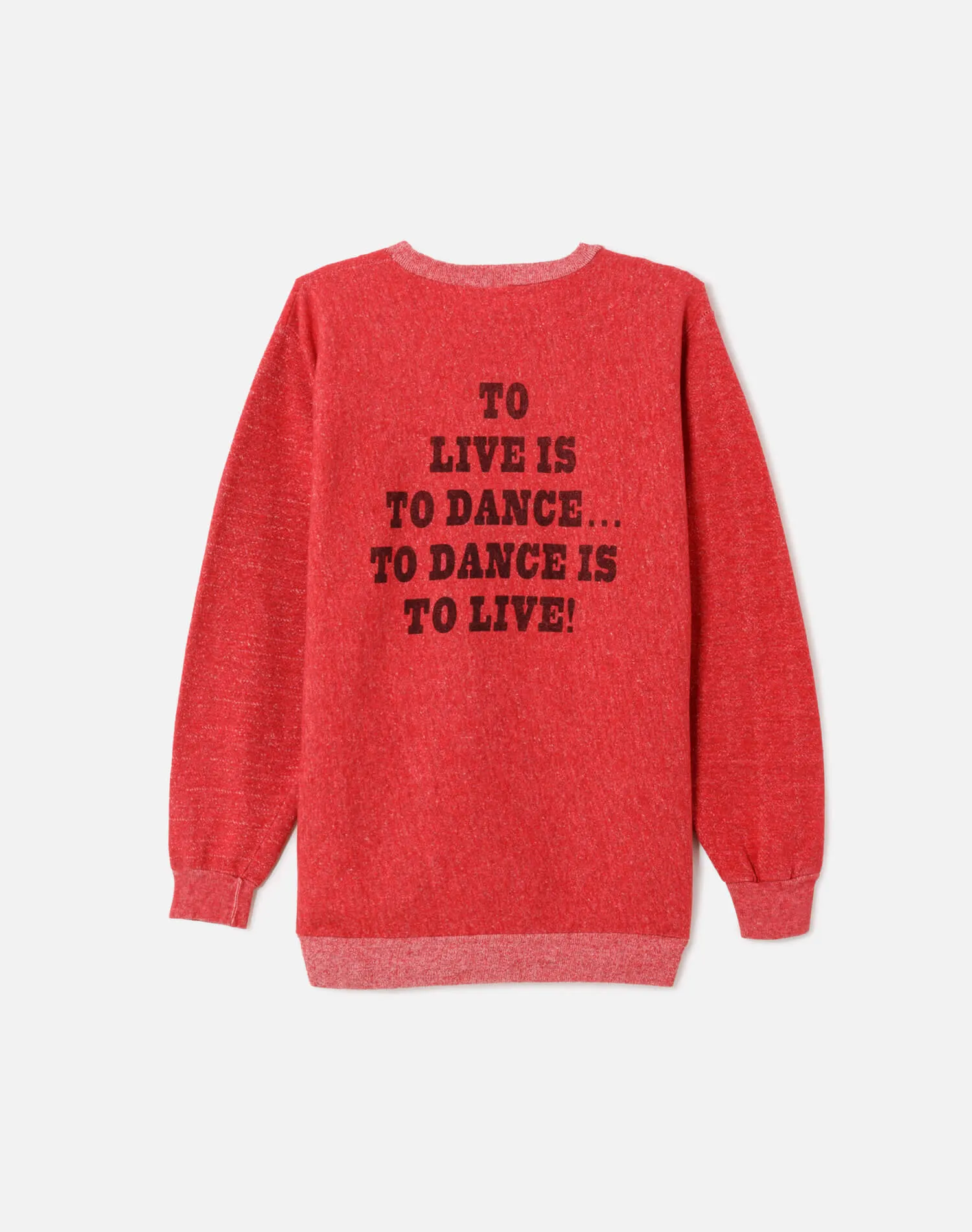 Upcycled "Snoopy Dancing" Sweatshirt in Heathered Red - 11229753 sold by Re/Done product image thumbnail 2