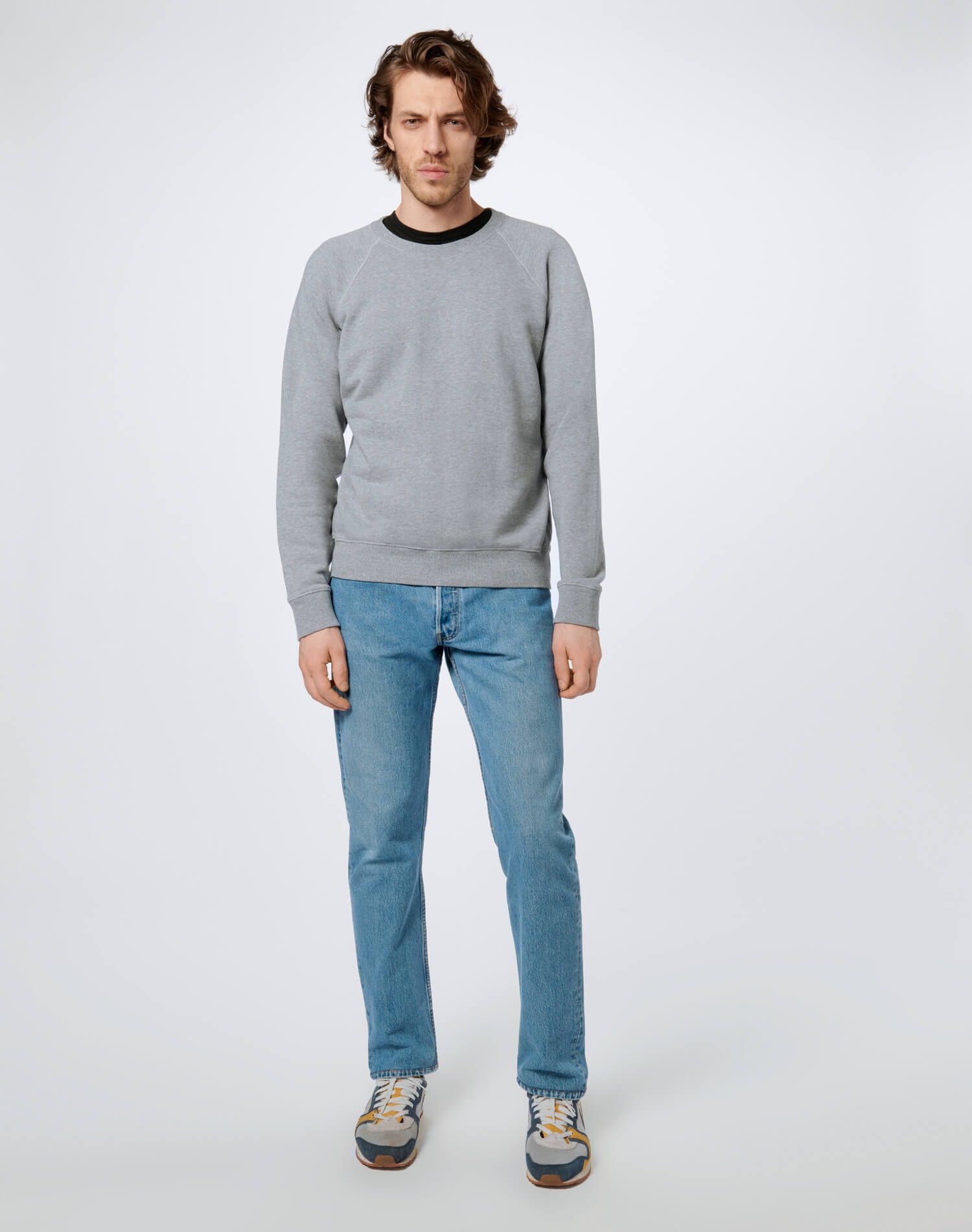 50s Crewneck Sweatshirt - Heather Grey sold by Re/Done product image thumbnail 4