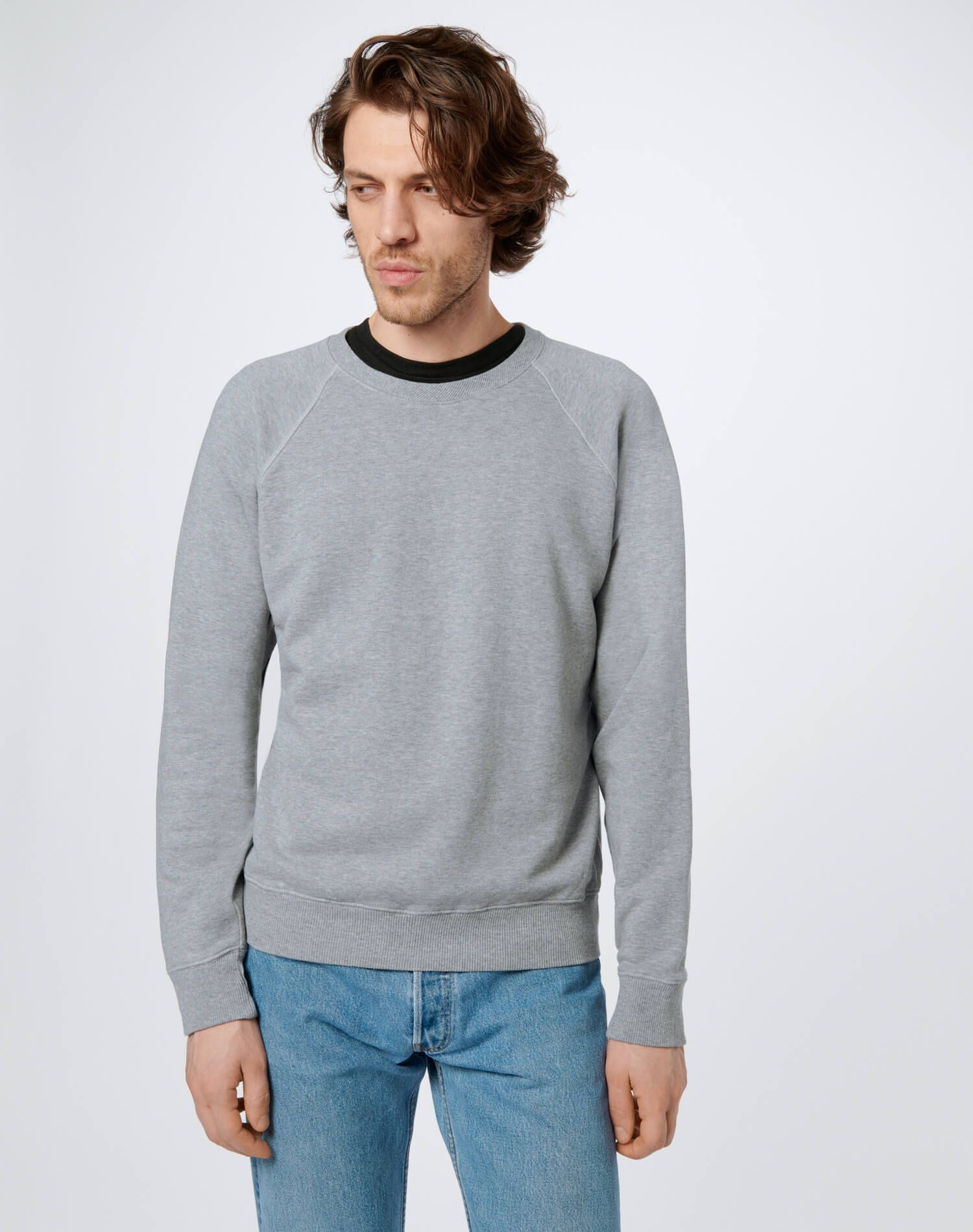 50s Crewneck Sweatshirt - Heather Grey sold by Re/Done product image thumbnail 3